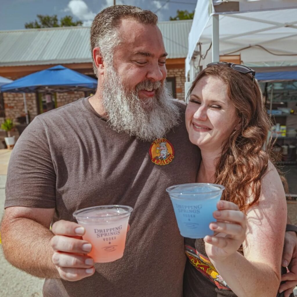 Chris Olds at the Tipsy Brisket tent